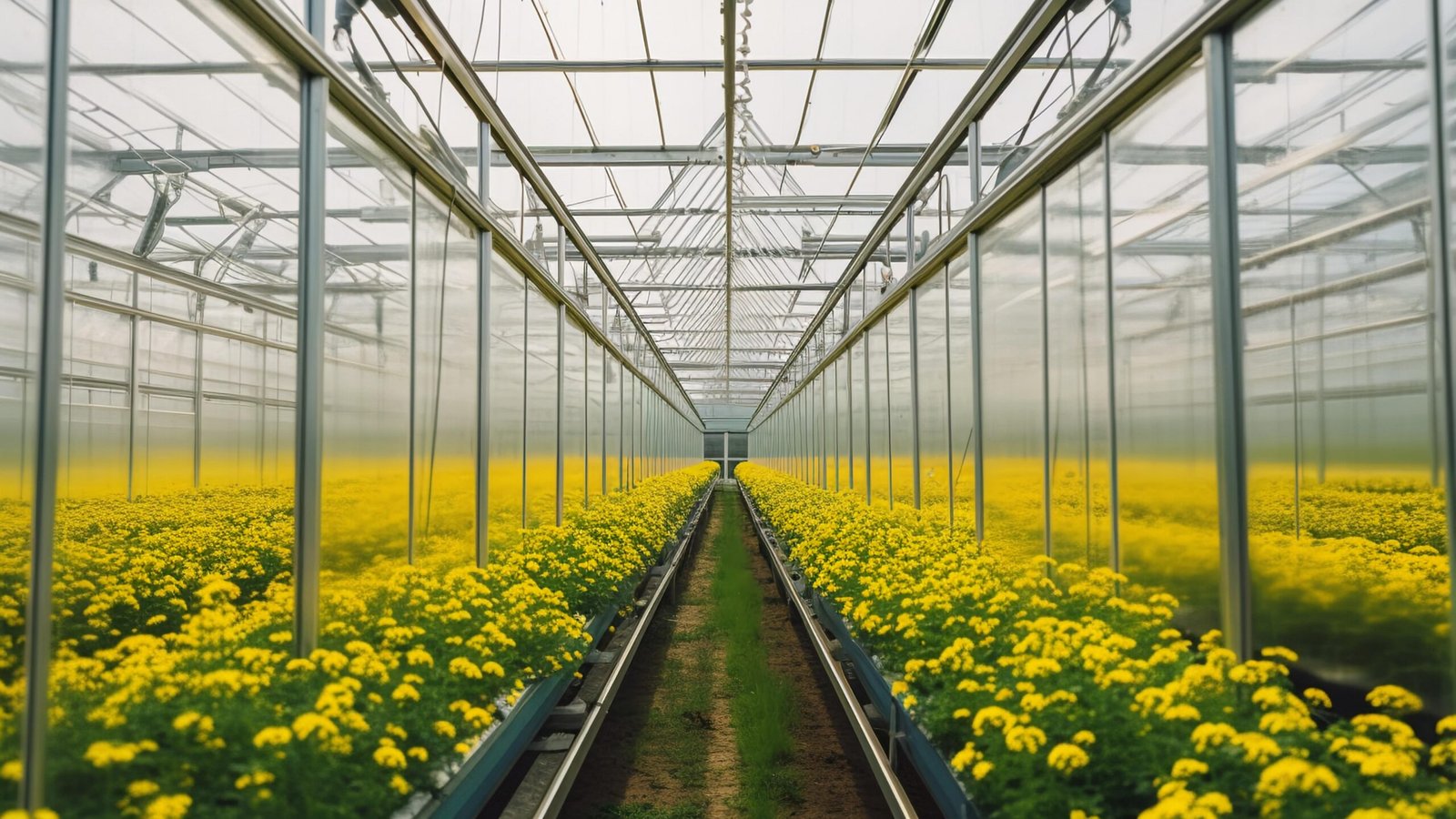 摄图网_600673740_农业室内暖棚中的苗圃(非企业商用)